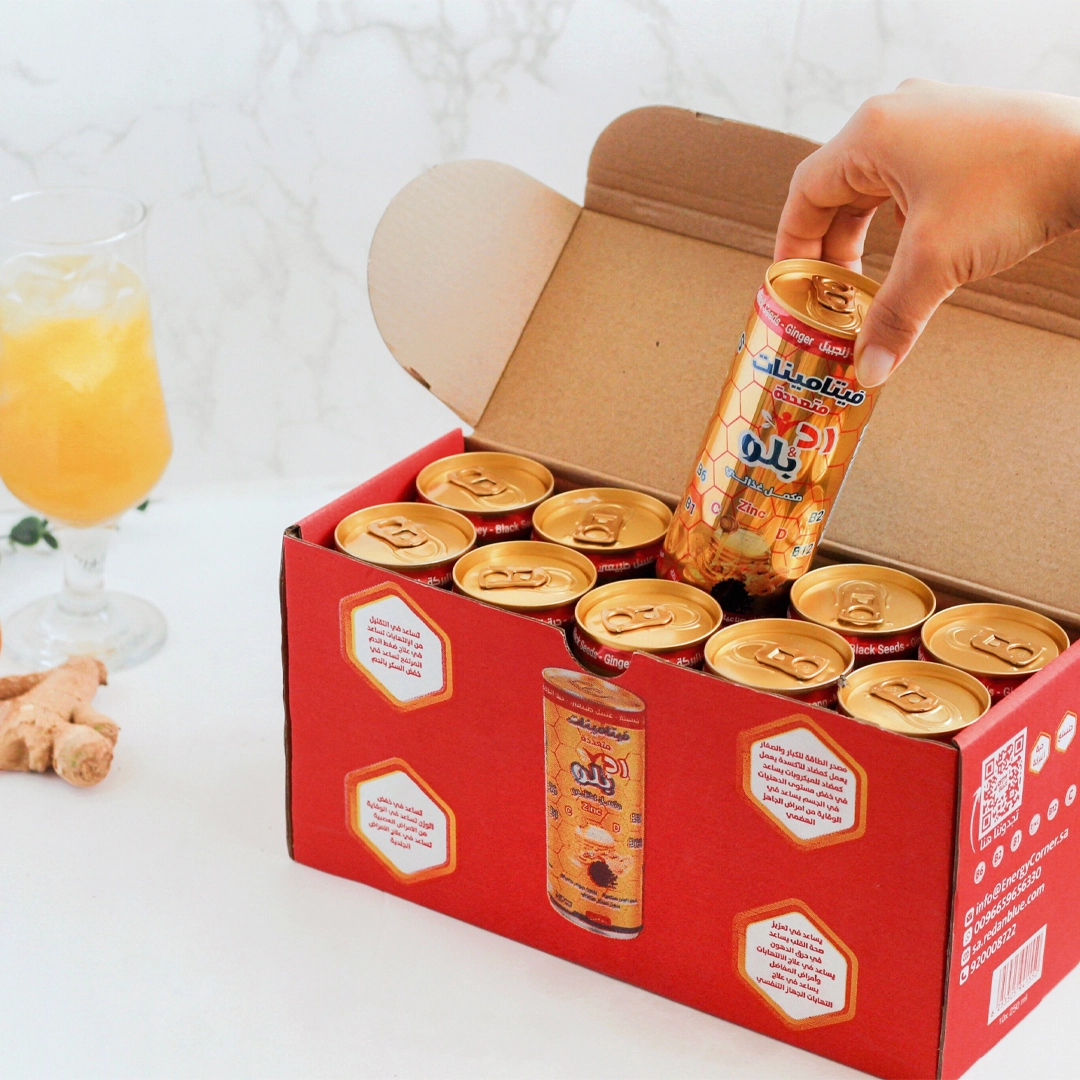 كرتون 10 علب رد آند بلو 250 مل